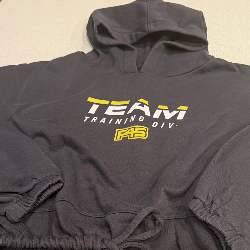 FA women’s Dark Gray Hoodie with Yellow Accents